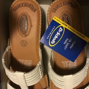 Dr scholls. White sandals